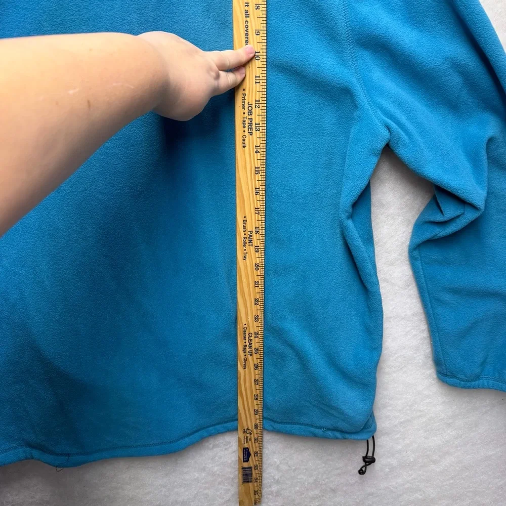 NWT Croft & Barrow Men’s Arctic Fleece Quarter-Zip Pullover Jacket XL Teal Blue - Picture 10 of 10